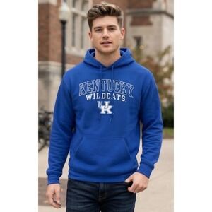 Stadium Athletics Kentucky Wildcats Hoodie Mens XL Blue Embroidered Sweatshirt